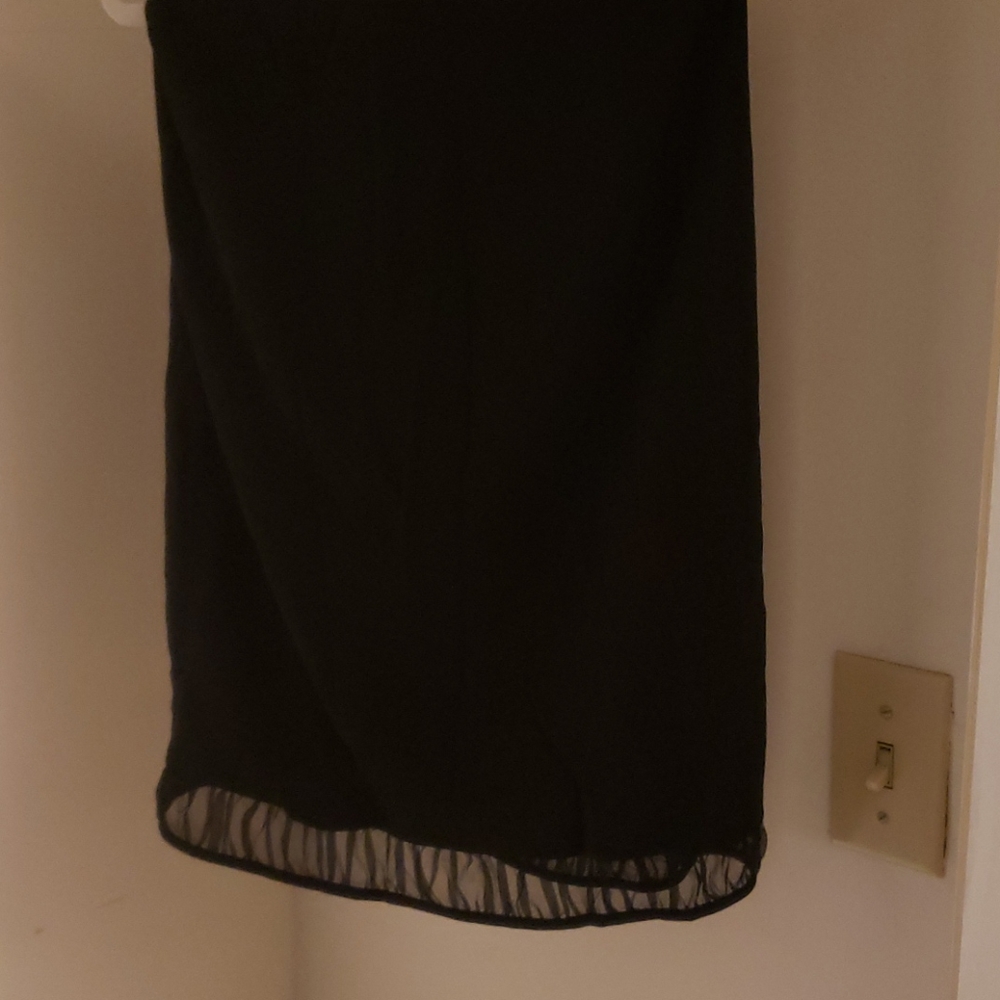 DKNY black skirt with sheer trim